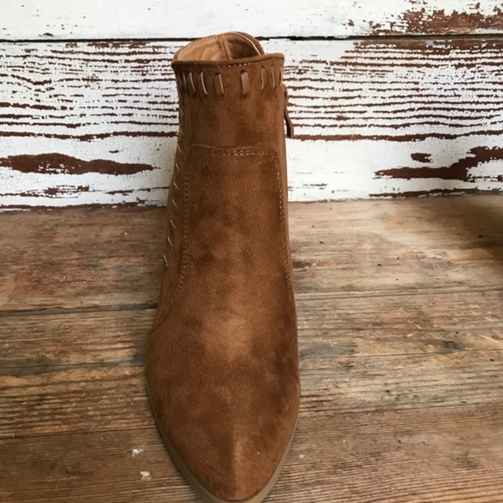 NWT Ccocci Luck Suede Tan Bootie 8 - Picture 7 of 7